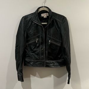 Michael Kors leather jacket / S